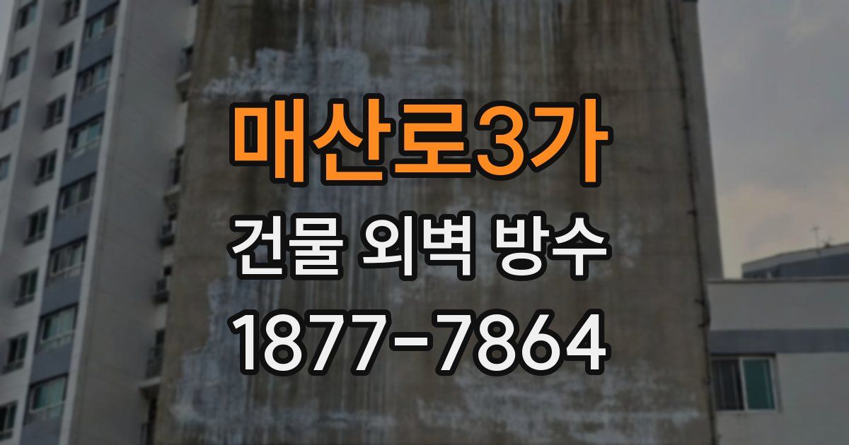 매산로3가 건물 외벽 방수
