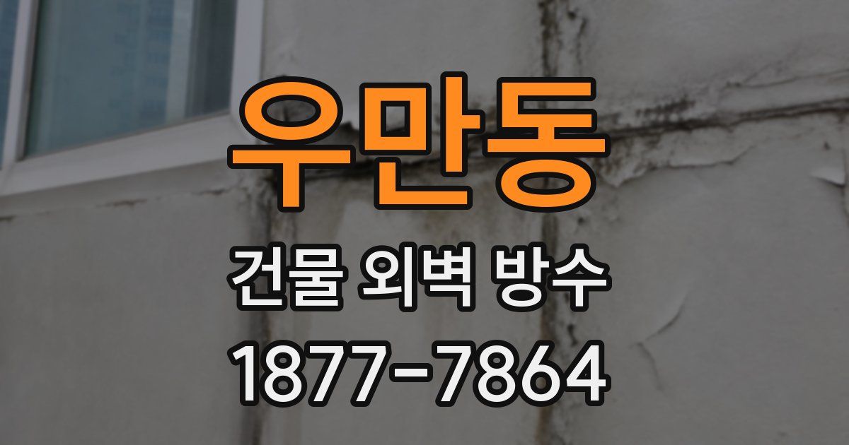 우만동 건물 외벽 방수
