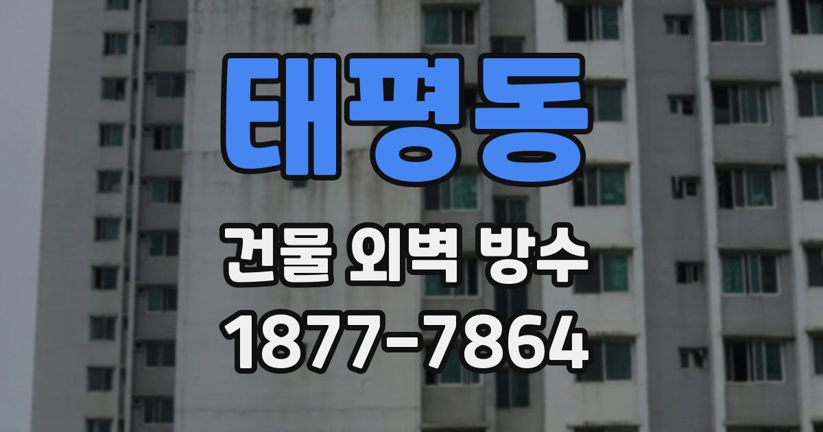태평동 건물 외벽 방수
