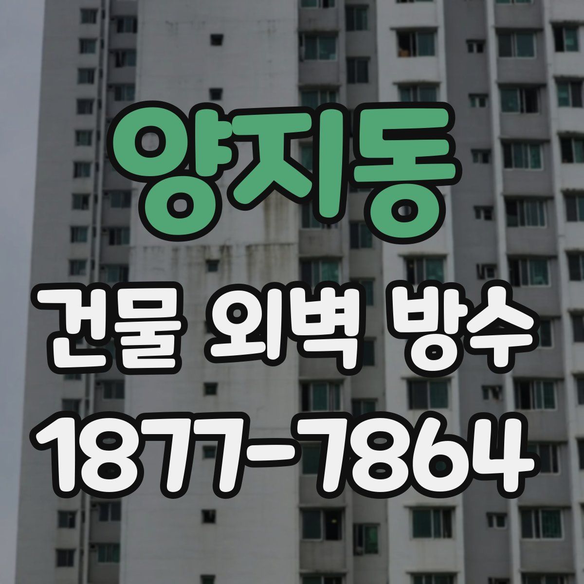 양지동 건물 외벽 방수