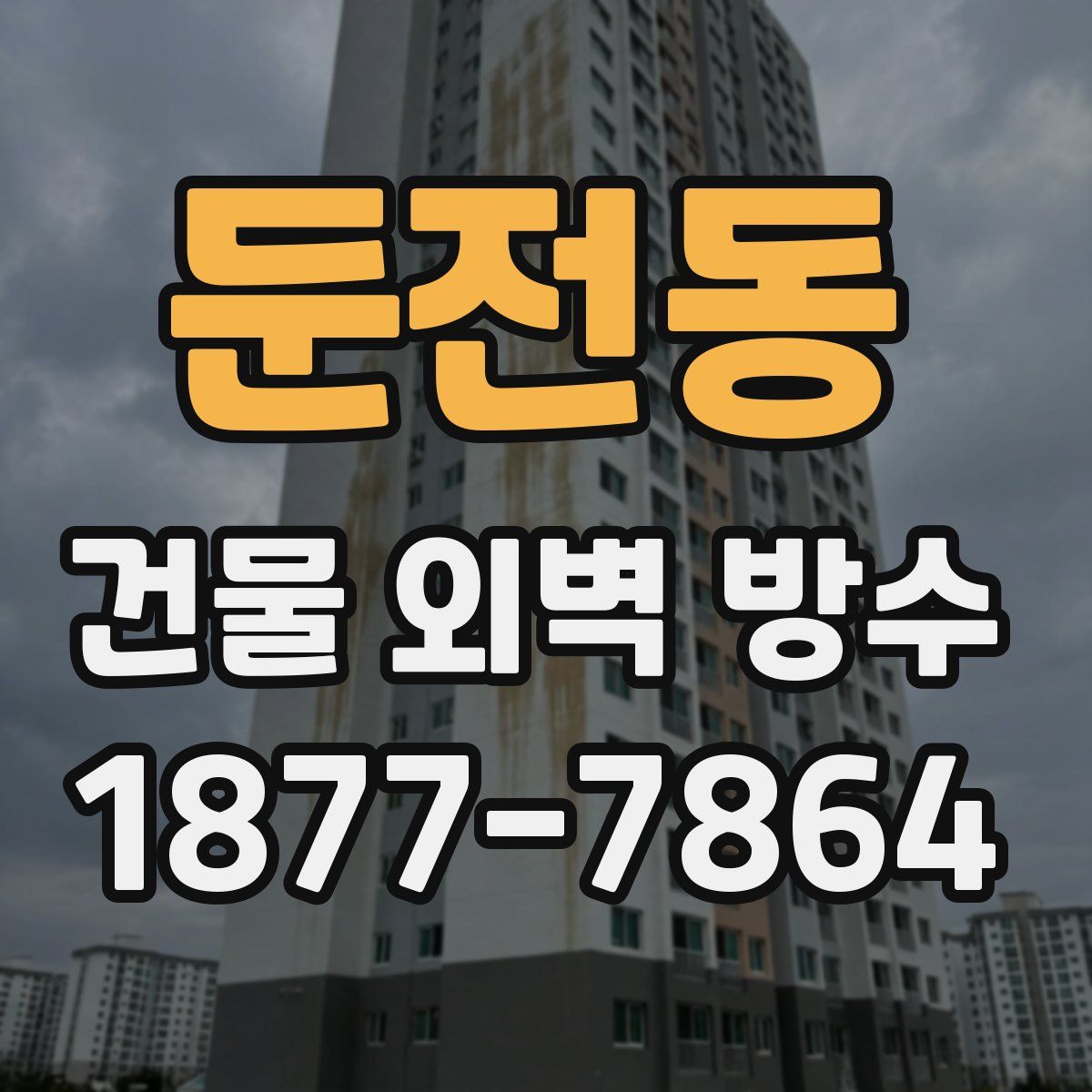 둔전동 건물 외벽 방수