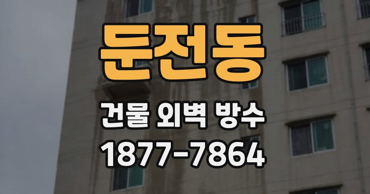 둔전동 건물 외벽 방수