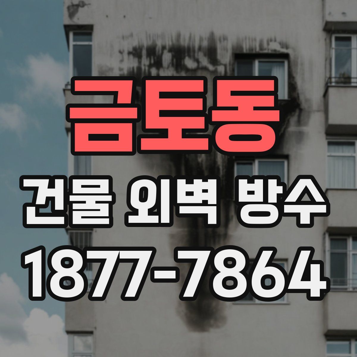 금토동 건물 외벽 방수