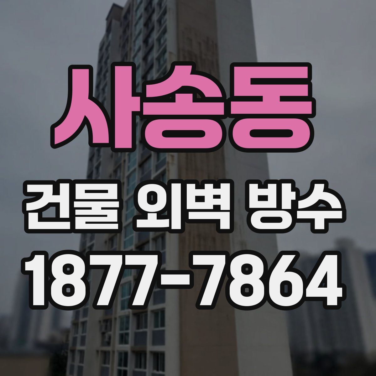 사송동 건물 외벽 방수