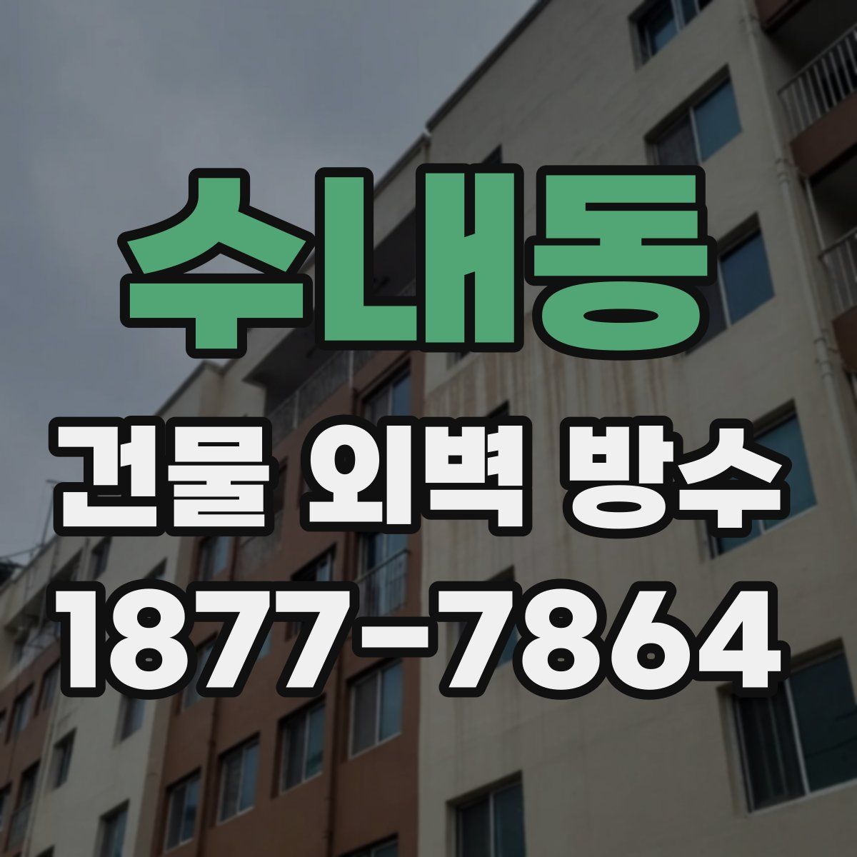수내동 건물 외벽 방수