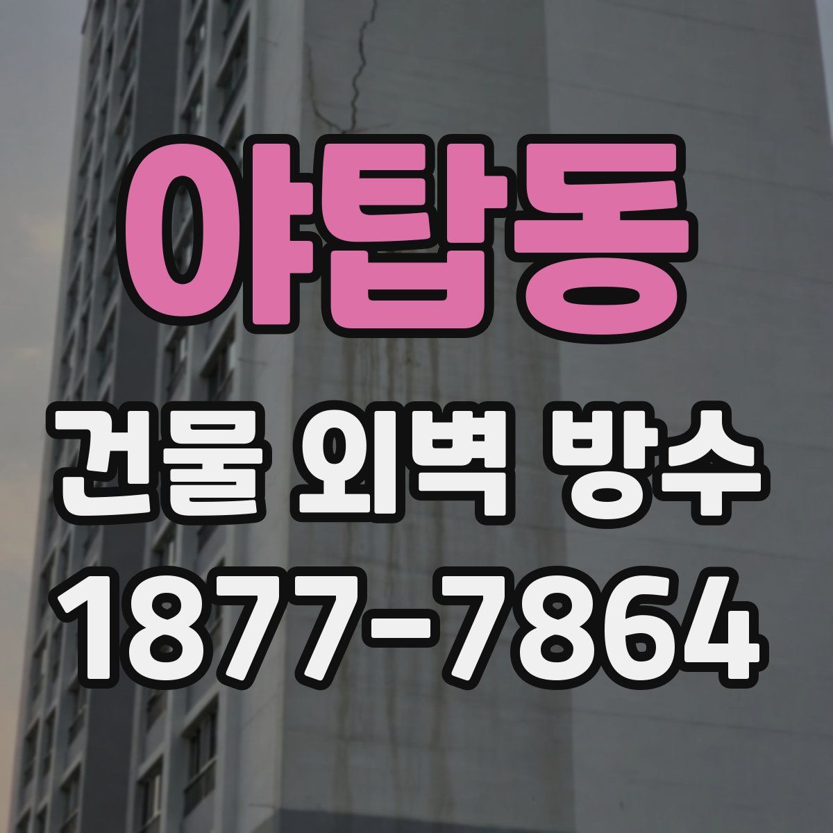 야탑동 건물 외벽 방수