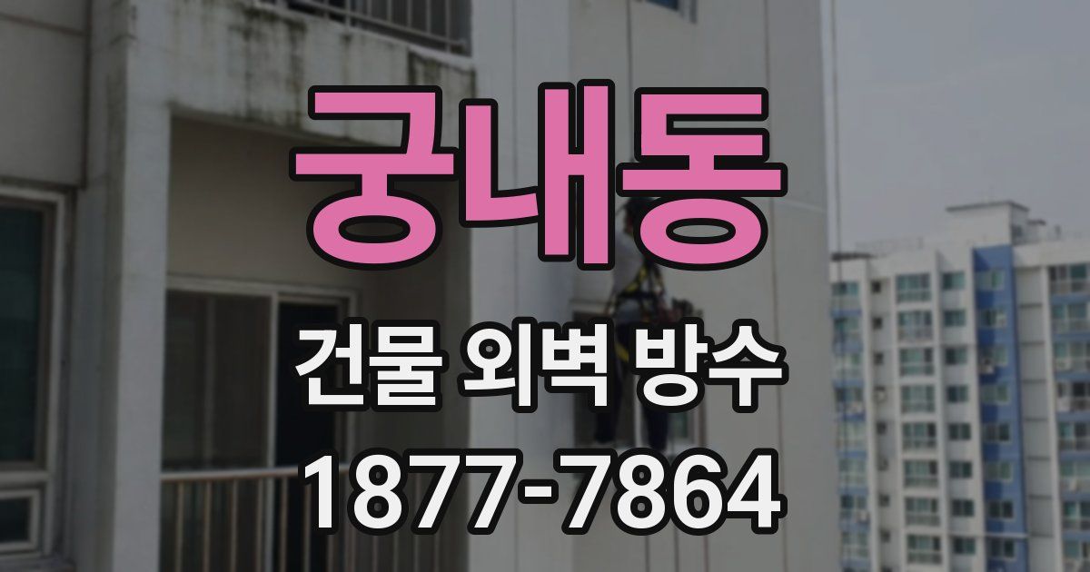 궁내동 건물 외벽 방수