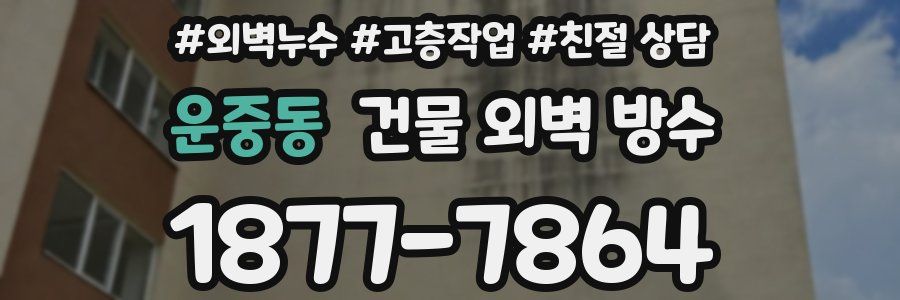 운중동 건물 외벽 방수