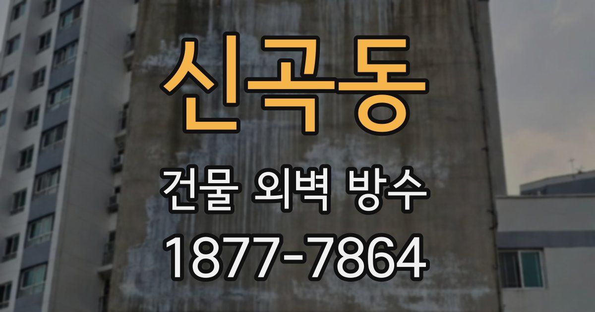 신곡동 건물 외벽 방수