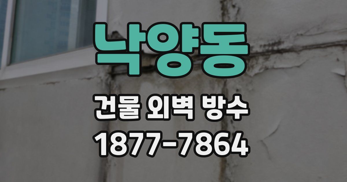 낙양동 건물 외벽 방수