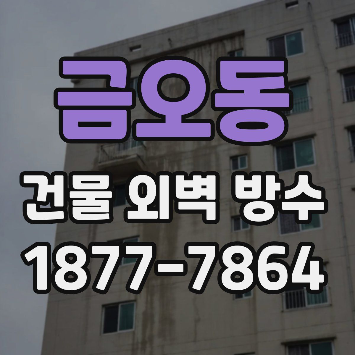 금오동 건물 외벽 방수