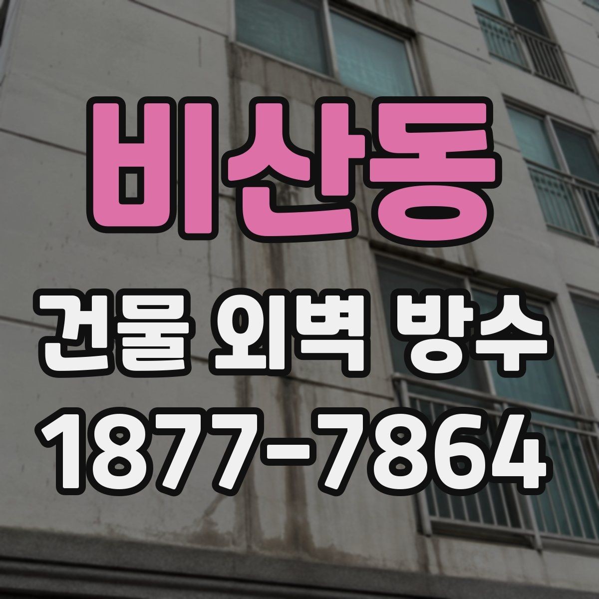 비산동 건물 외벽 방수 자주 발생하는 문제와 대응