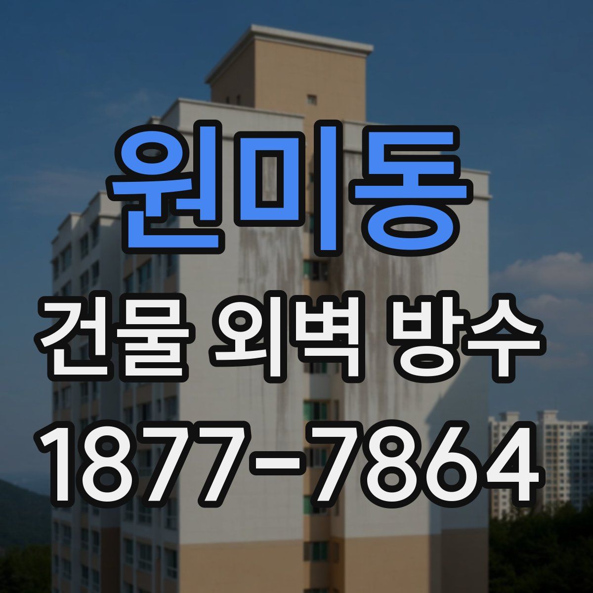 원미동 건물 외벽 방수