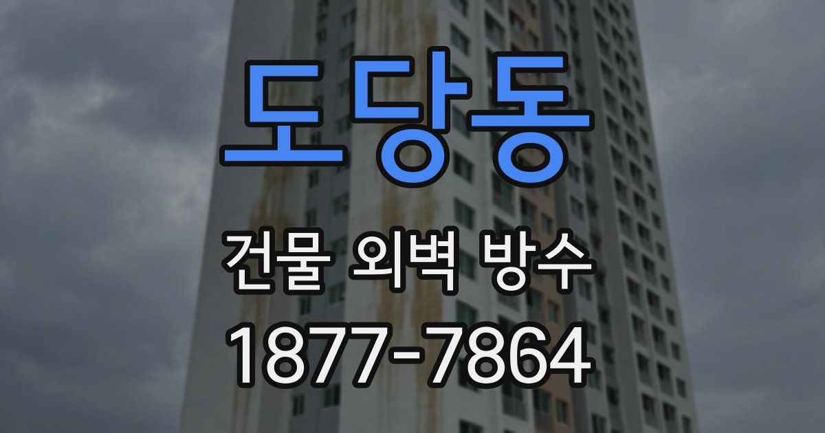 도당동 건물 외벽 방수
