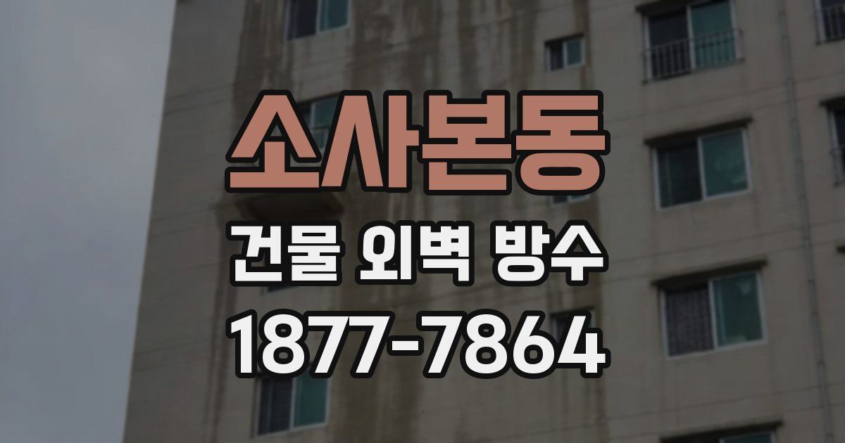 소사본동 건물 외벽 방수