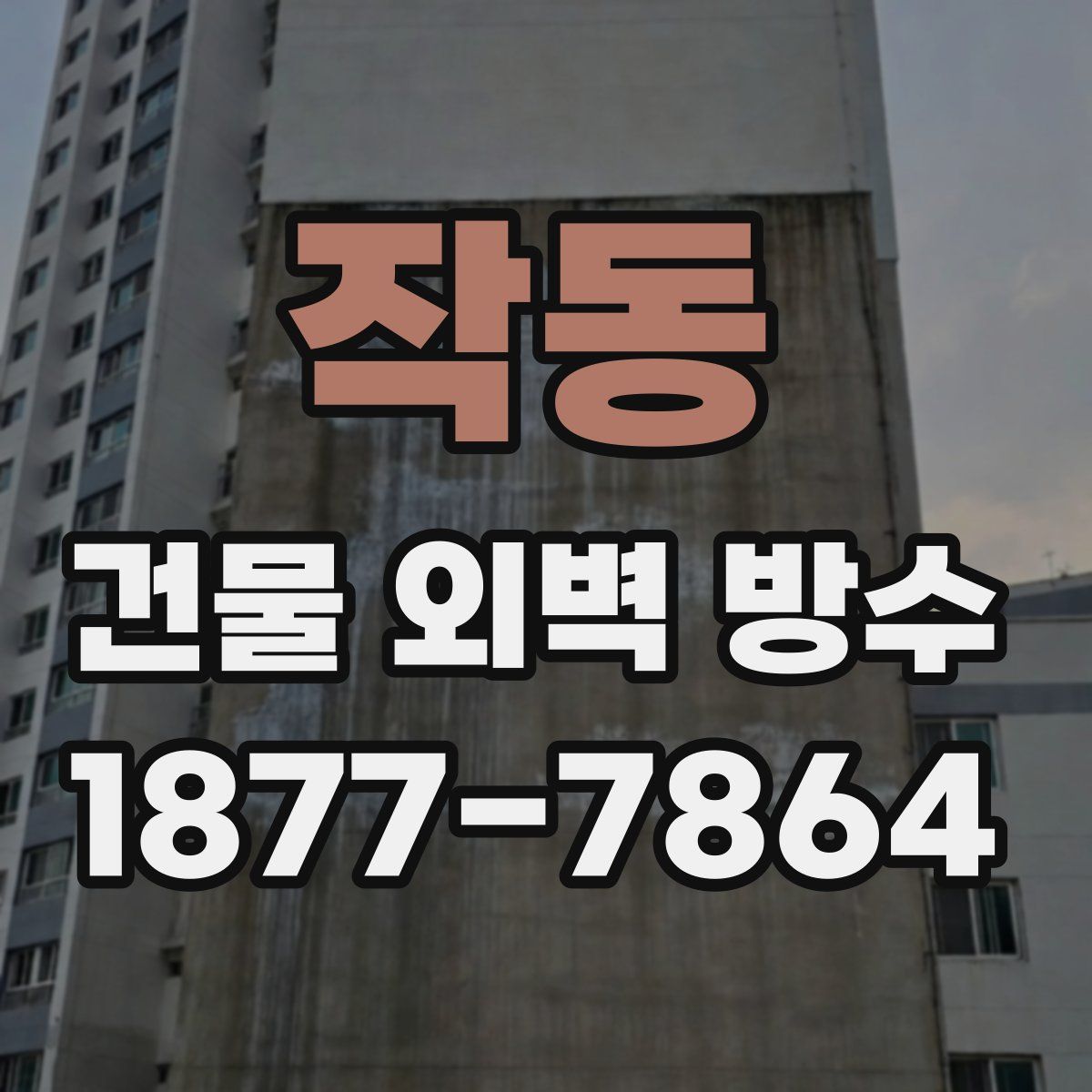 작동 건물 외벽 방수