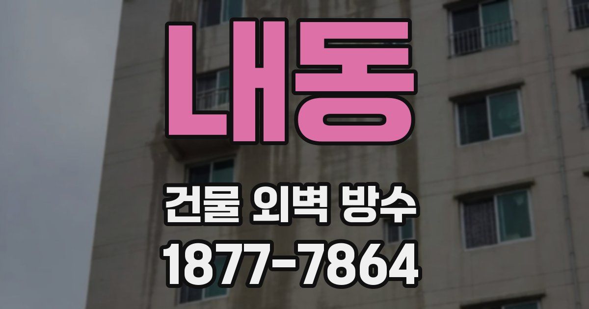 내동 건물 외벽 방수