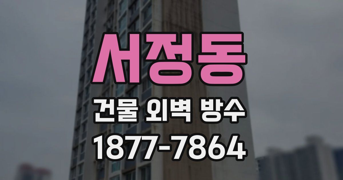 서정동 건물 외벽 방수