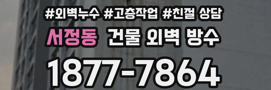 서정동 건물 외벽 방수