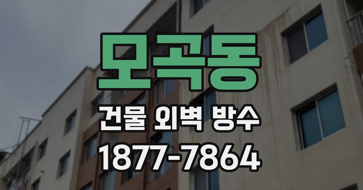 모곡동 건물 외벽 방수