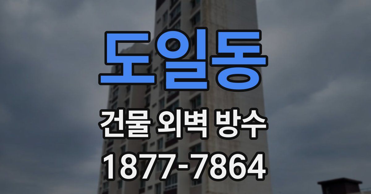 도일동 건물 외벽 방수
