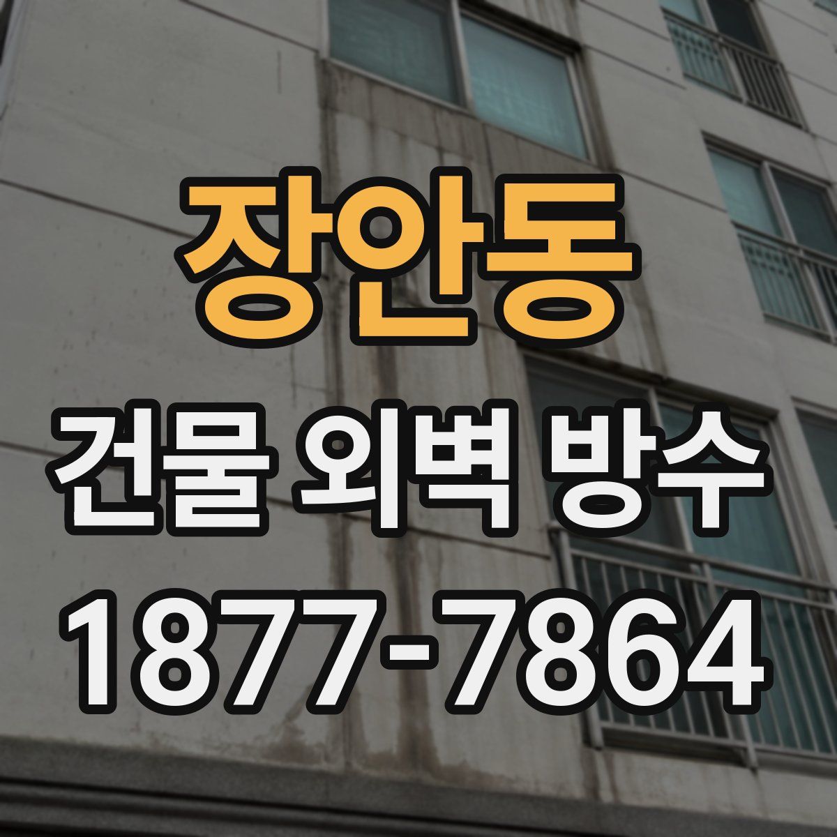 장안동 건물 외벽 방수