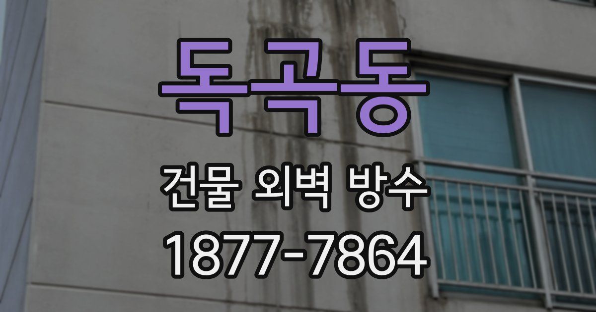 독곡동 건물 외벽 방수