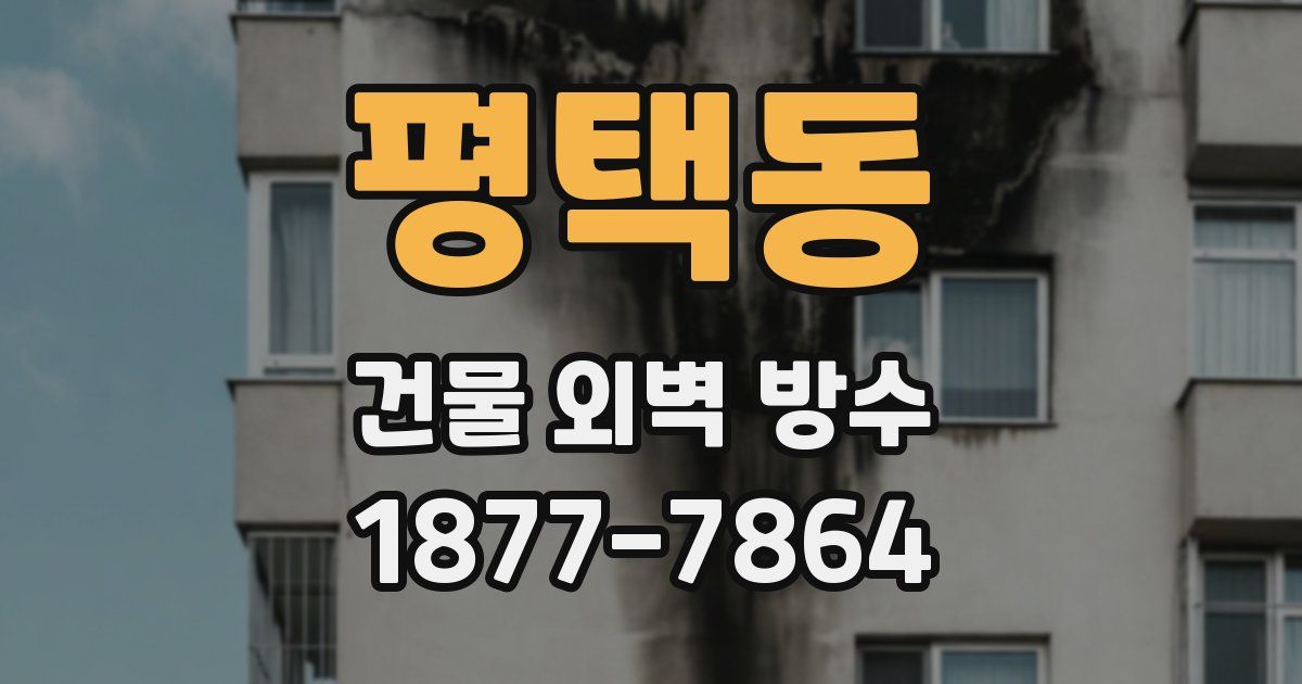 평택동 건물 외벽 방수