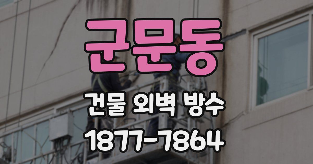 군문동 건물 외벽 방수