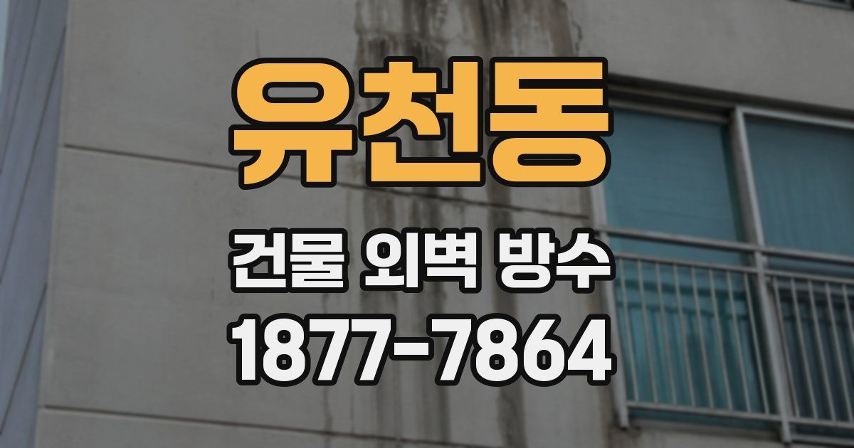유천동 건물 외벽 방수
