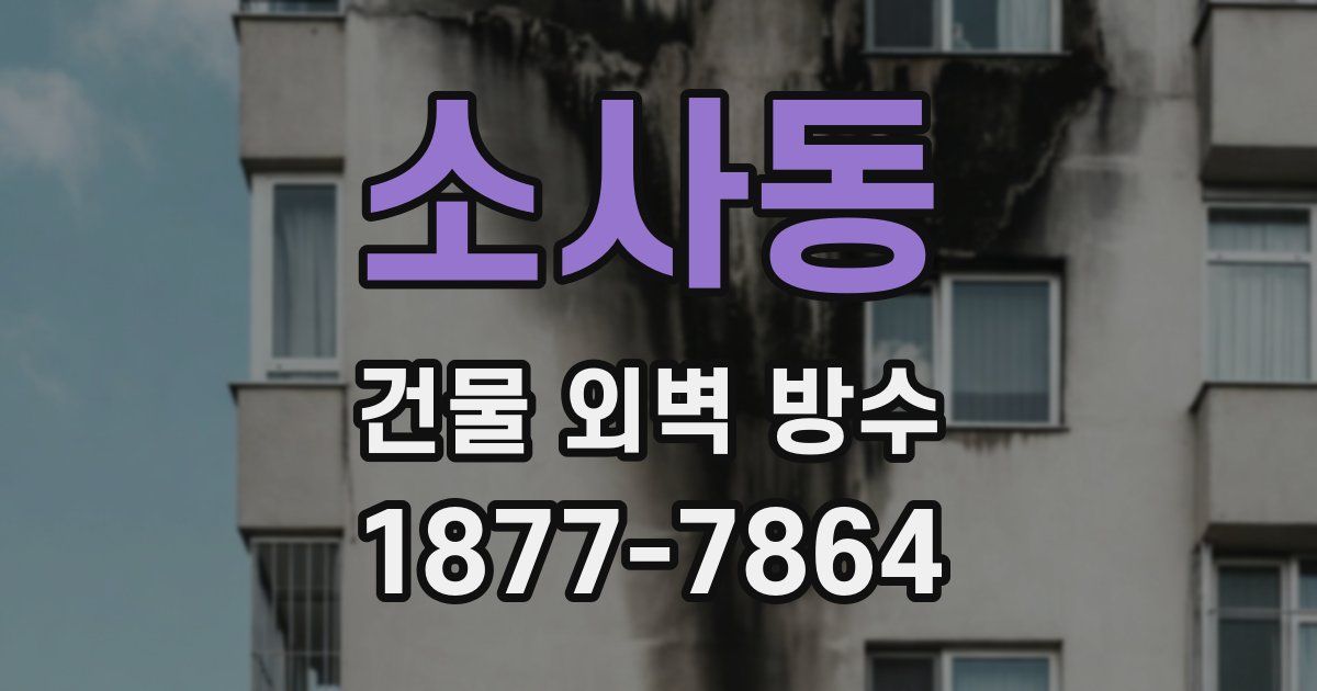 소사동 건물 외벽 방수