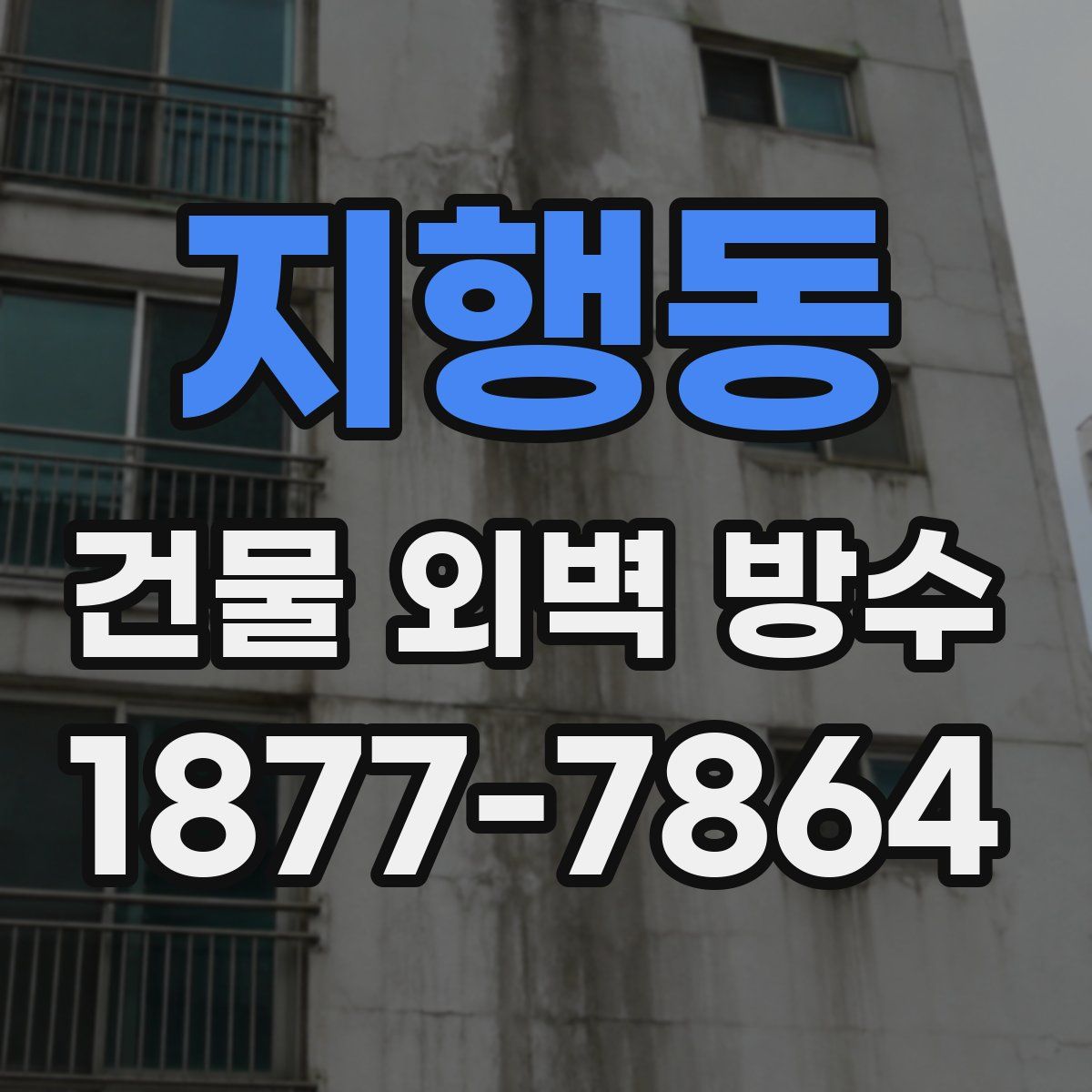 지행동 건물 외벽 방수