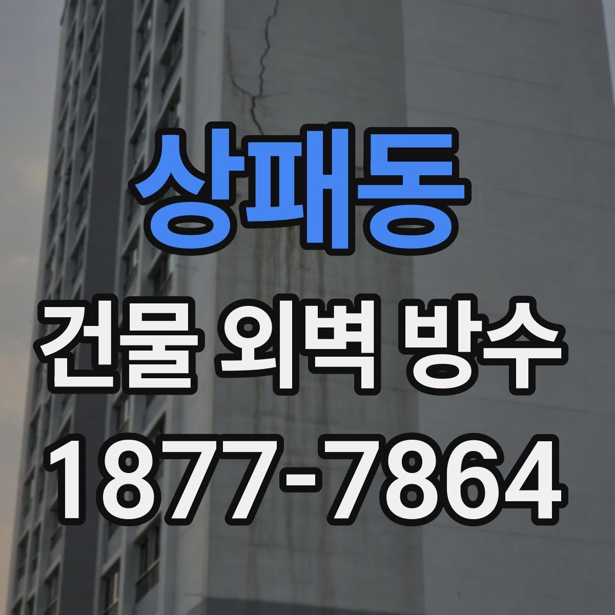 상패동 건물 외벽 방수