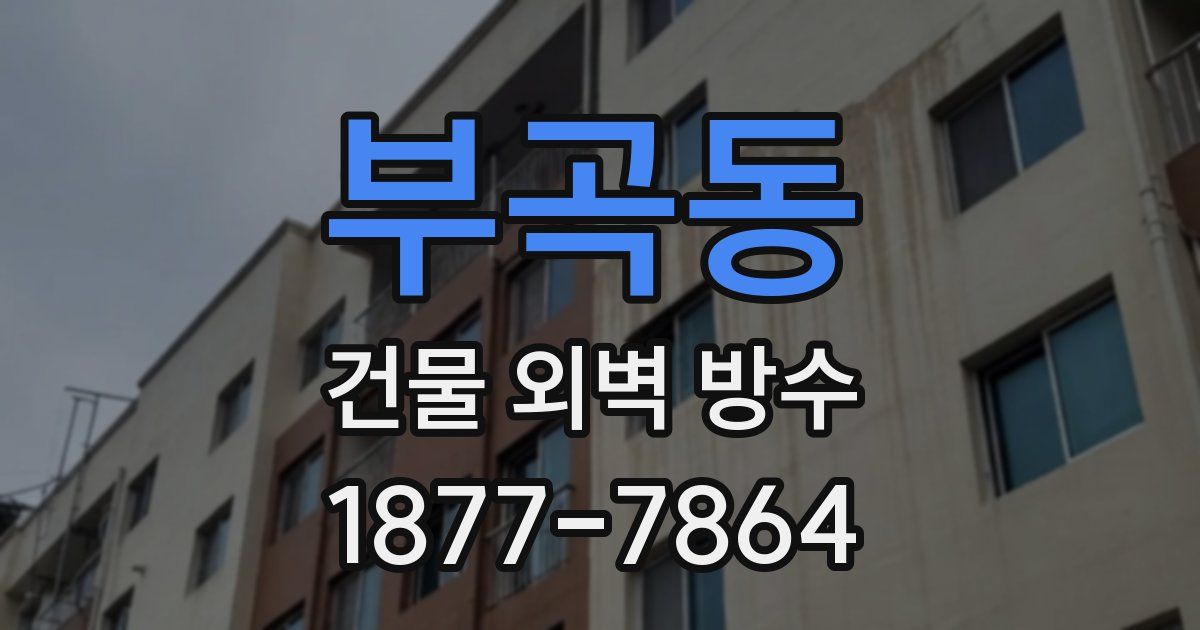 부곡동 건물 외벽 방수