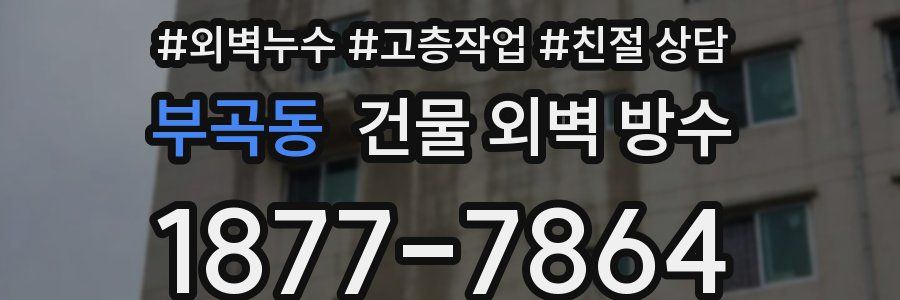 부곡동 건물 외벽 방수