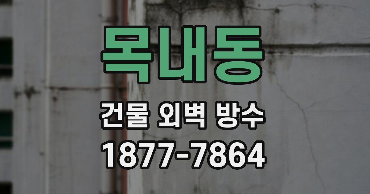 목내동 건물 외벽 방수