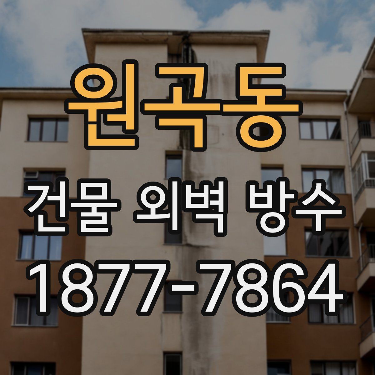 원곡동 건물 외벽 방수 표면 상태가 결과에 미치는 영향