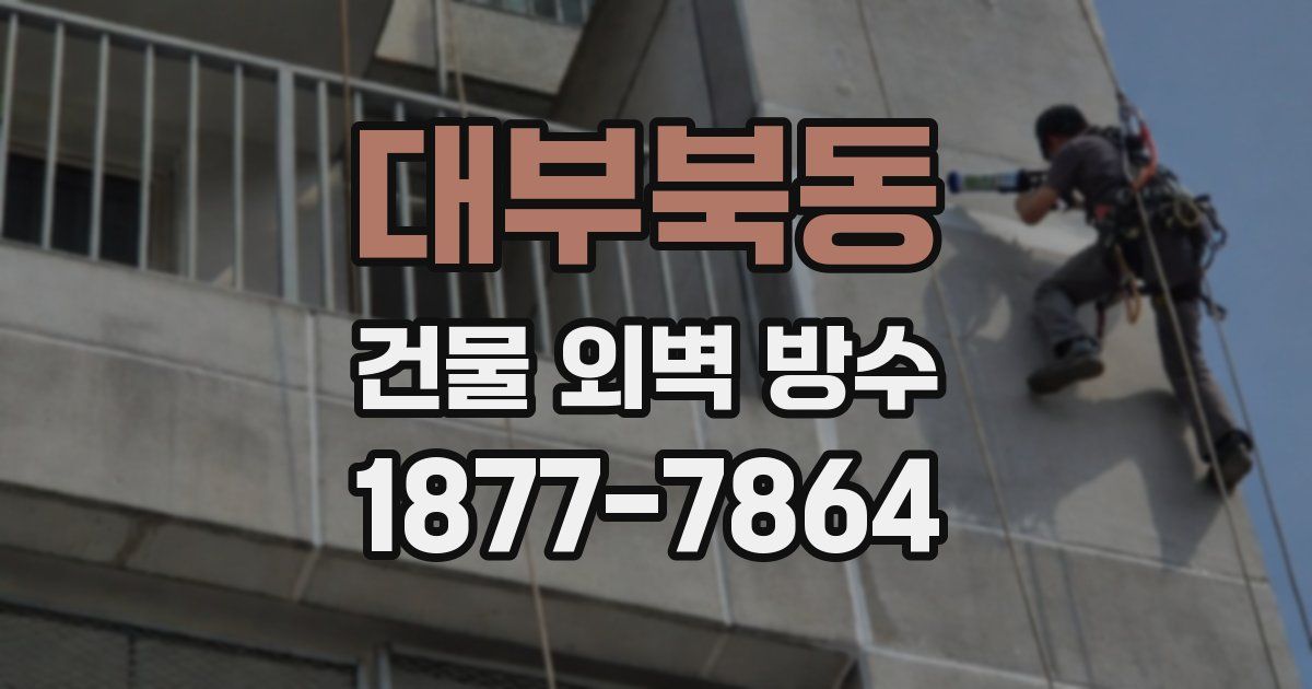 대부북동 건물 외벽 방수