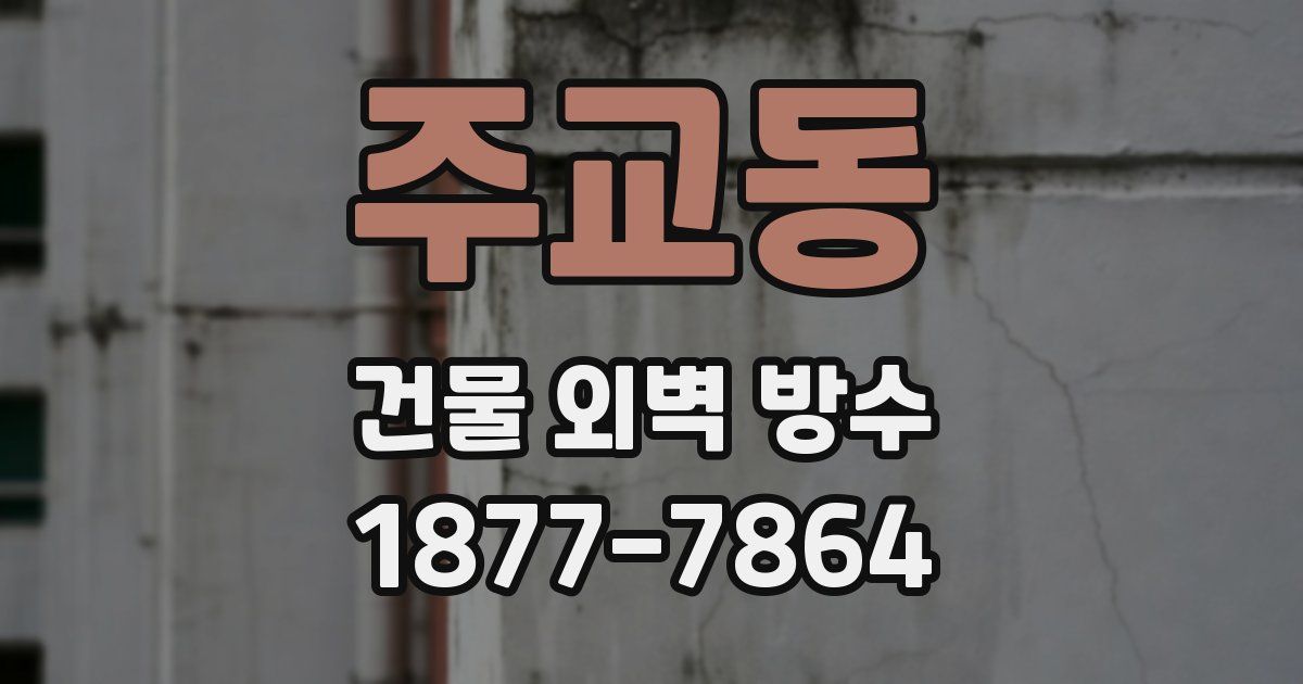 주교동 건물 외벽 방수