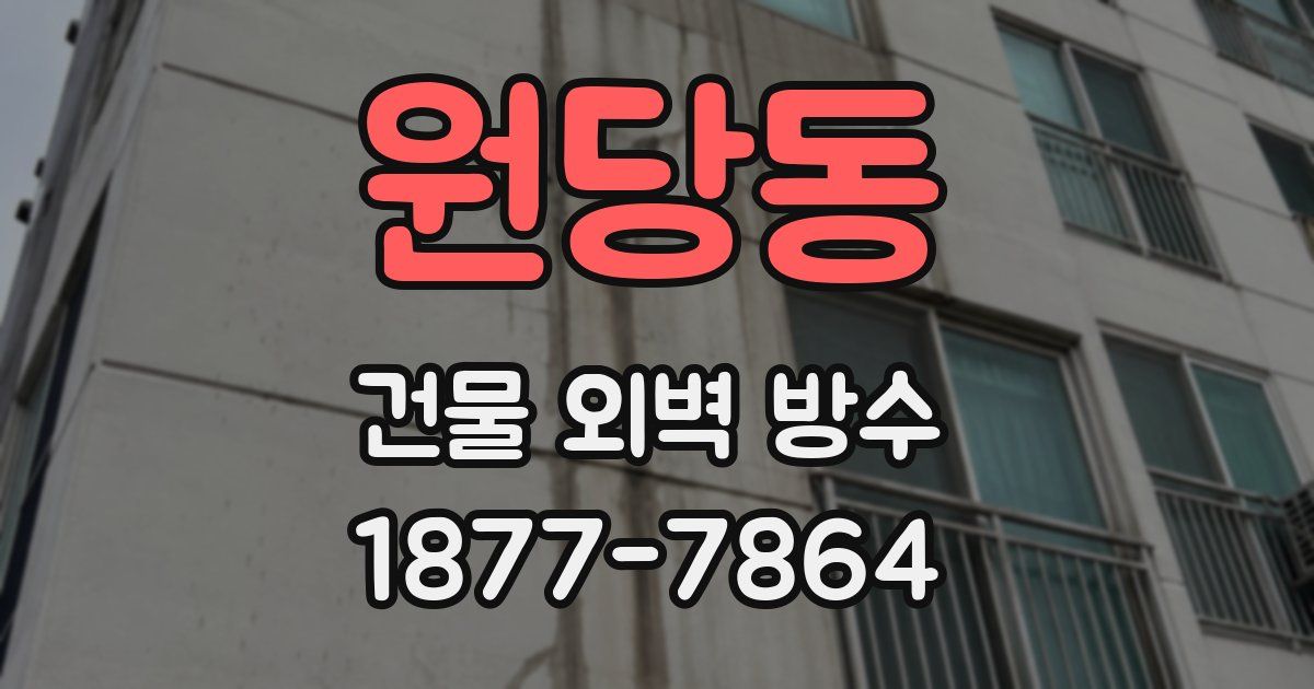 원당동 건물 외벽 방수