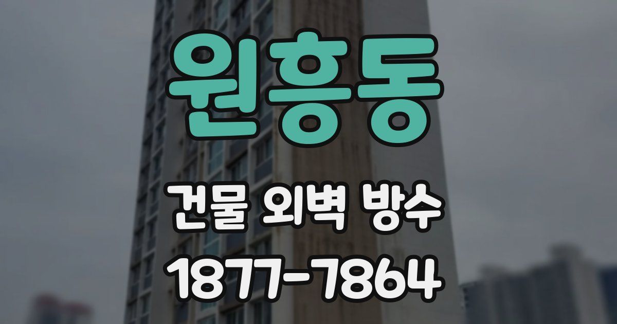 원흥동 건물 외벽 방수