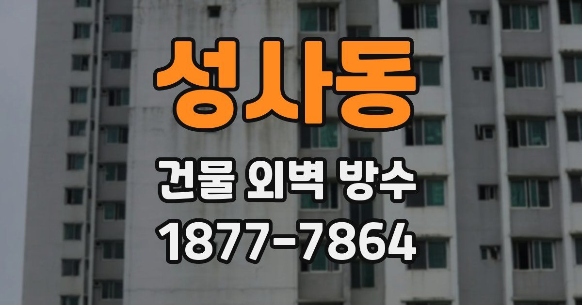 성사동 건물 외벽 방수