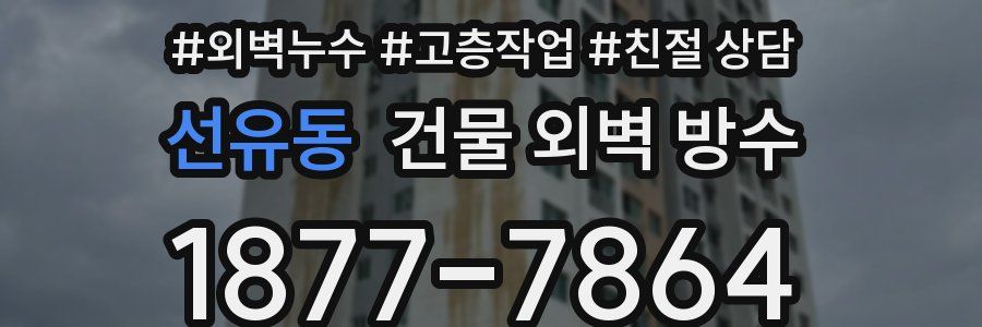 선유동 건물 외벽 방수