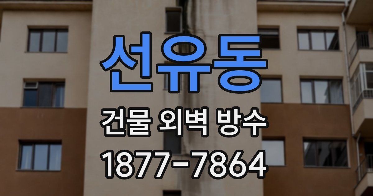 선유동 건물 외벽 방수