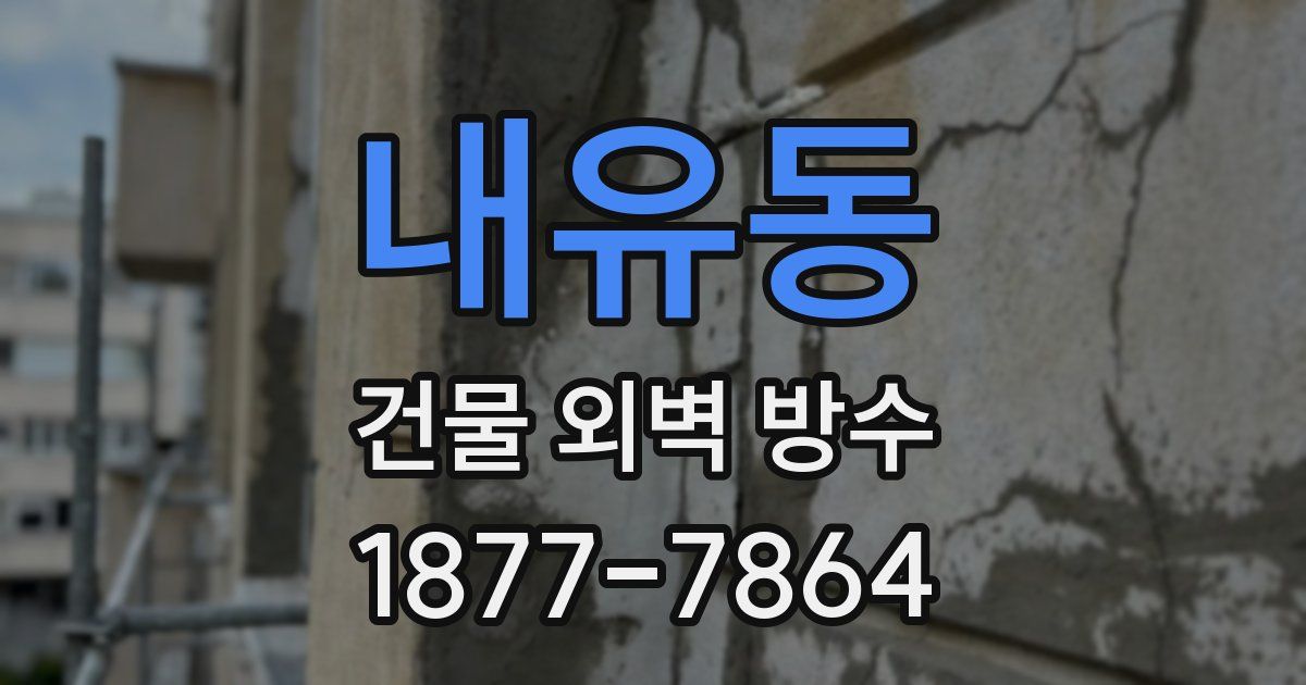 내유동 건물 외벽 방수