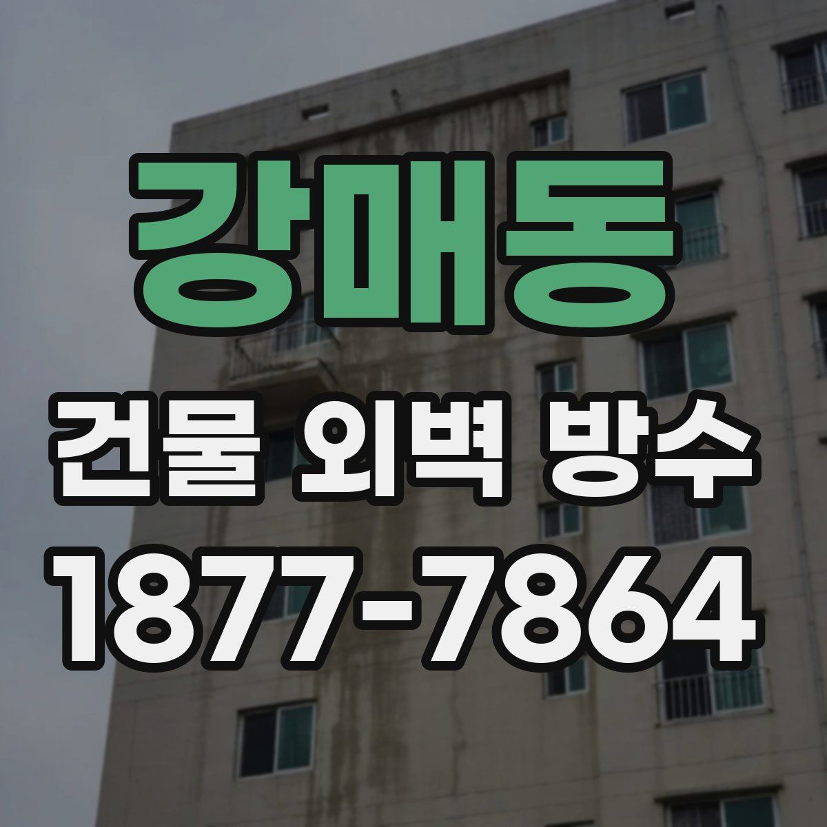 강매동 건물 외벽 방수