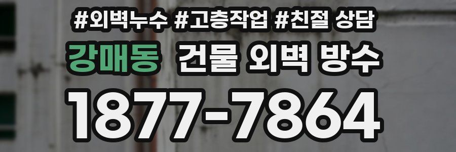 강매동 건물 외벽 방수