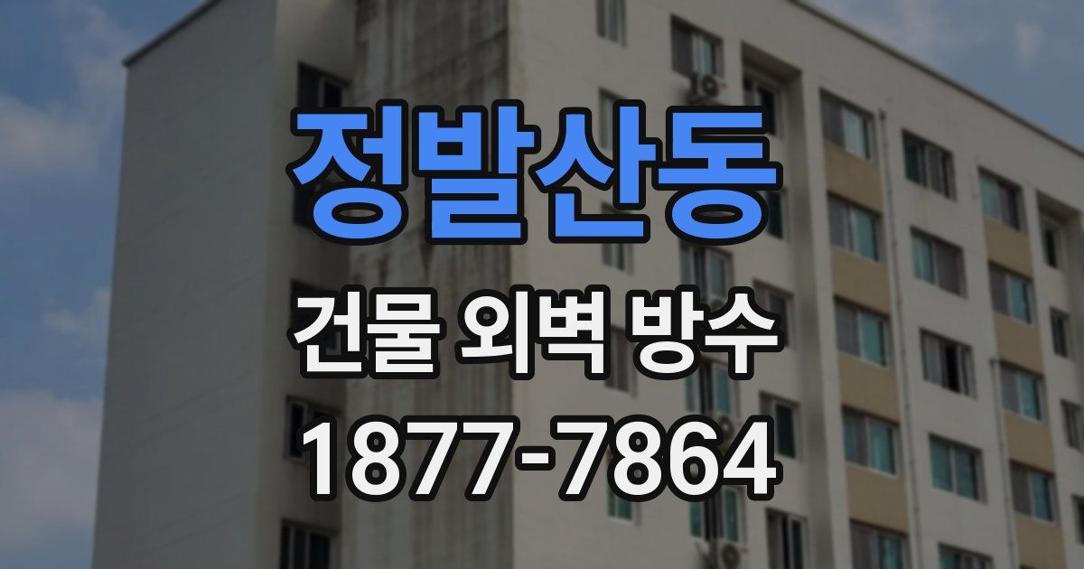 정발산동 건물 외벽 방수