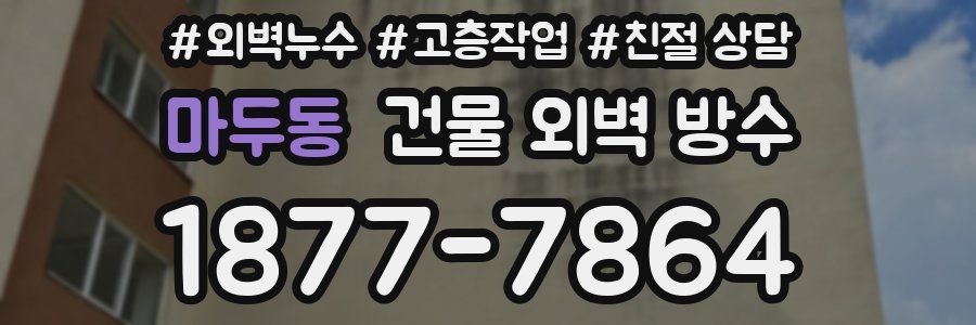 마두동 건물 외벽 방수