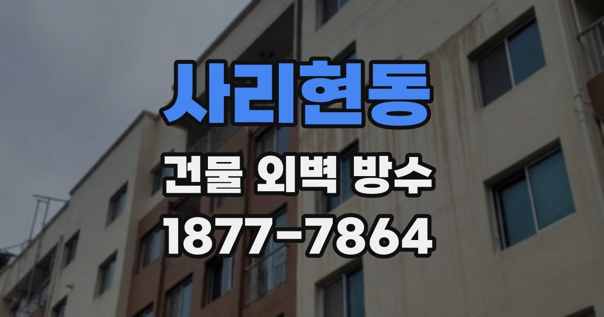 사리현동 건물 외벽 방수